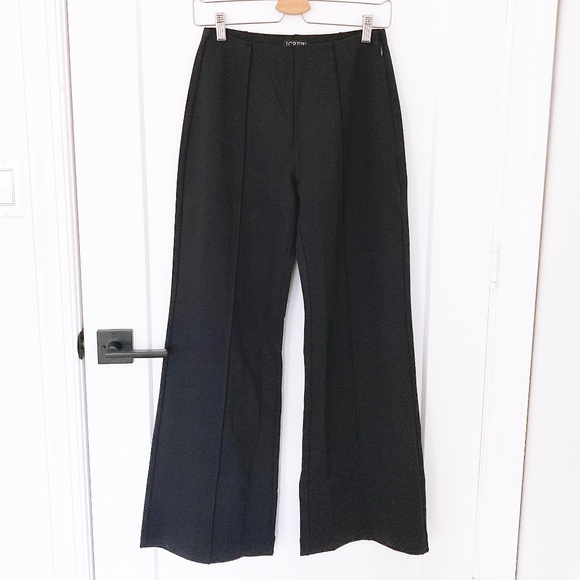 NWT J. Crew Black Wide-leg Pant in Stretch Ponte - S - Picture 2 of 7
